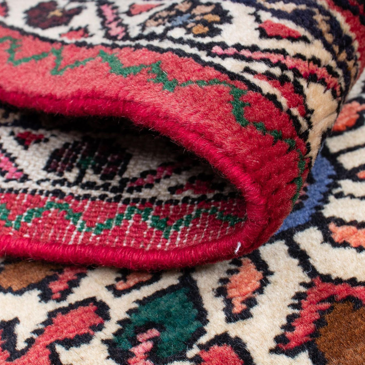 Runner Persisk matta - Nomadic - 192 x 70 cm - mörkröd