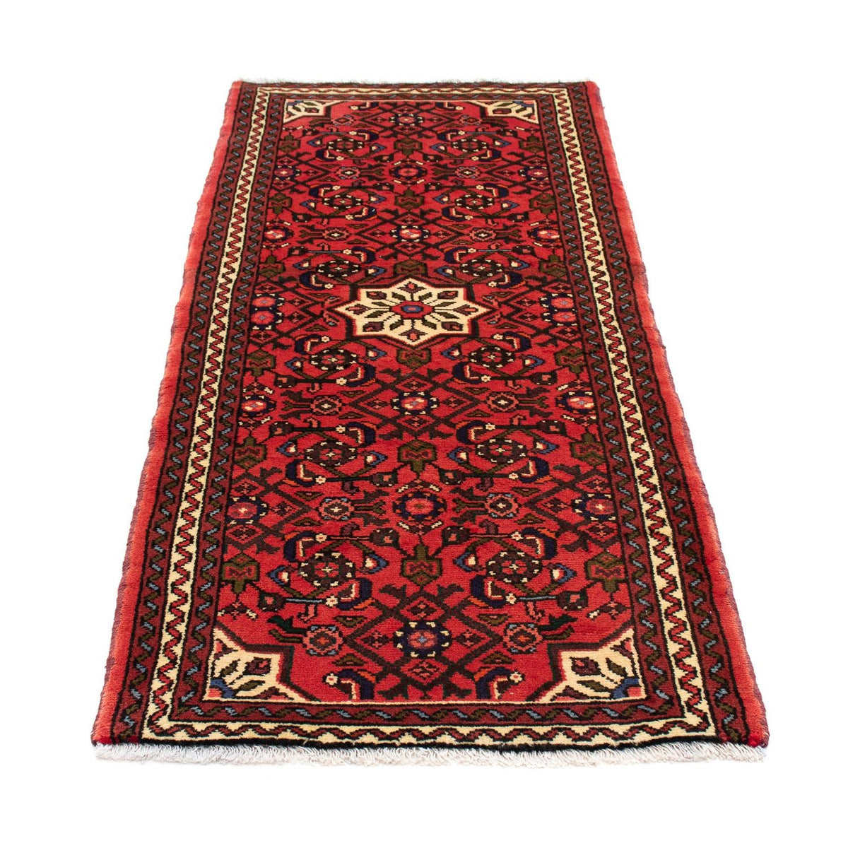 Runner Persisk matta - Nomadic - 182 x 72 cm - mörkröd