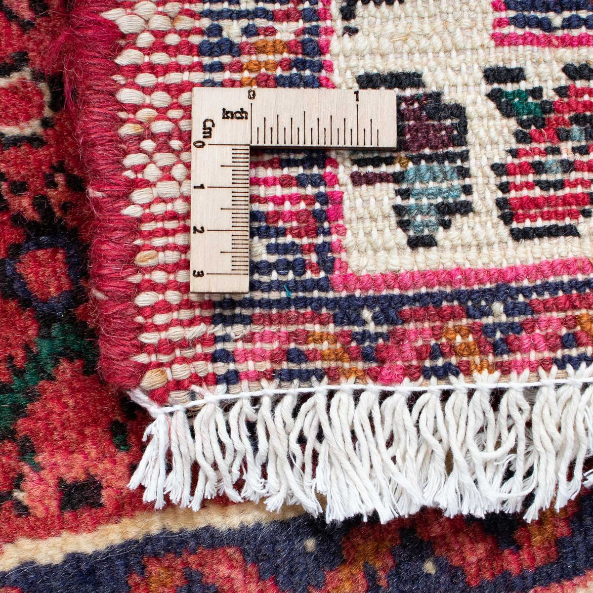 Runner Persisk matta - Nomadic - 195 x 68 cm - mörkröd