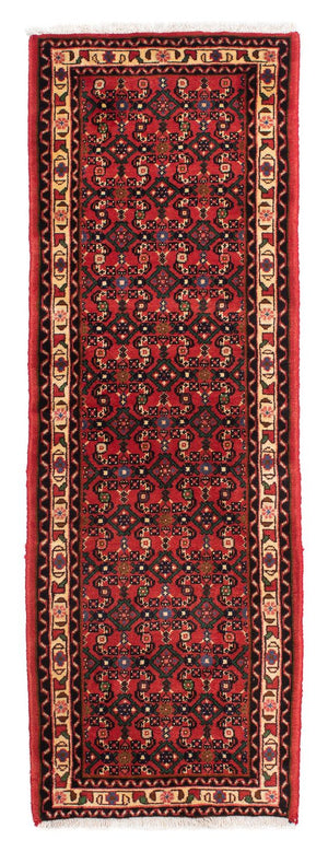 Runner Persisk matta - Nomadic - 200 x 66 cm - mörkröd