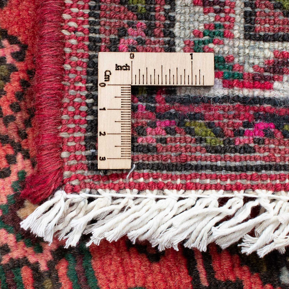 Runner Persisk matta - Nomadic - 198 x 73 cm - mörkröd