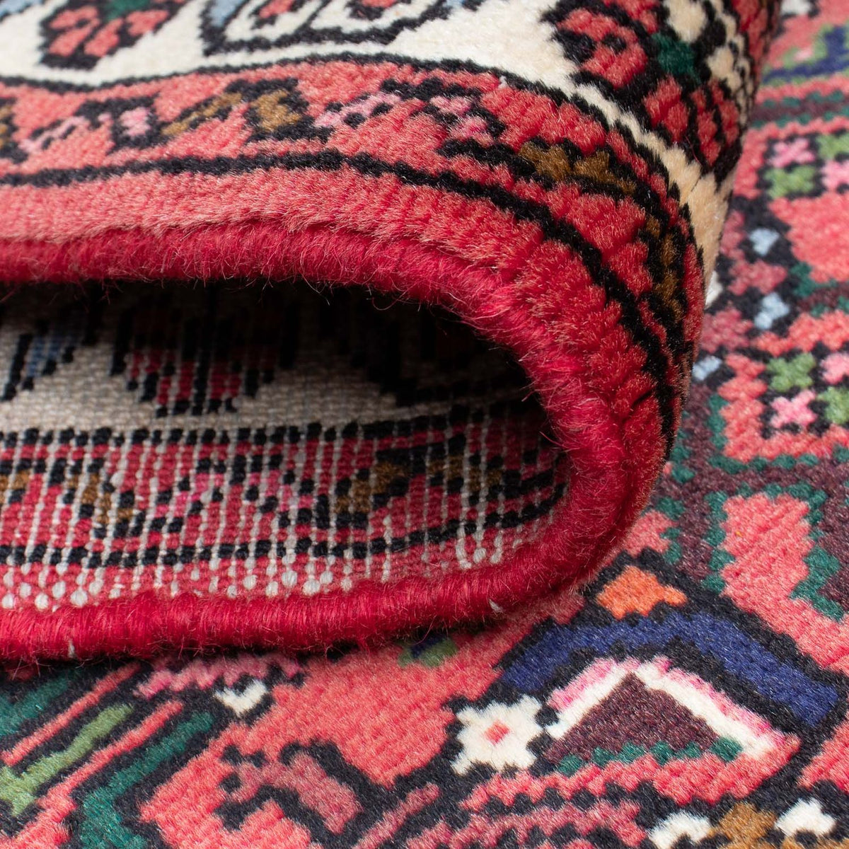 Runner Persisk matta - Nomadic - 203 x 75 cm - mörkröd