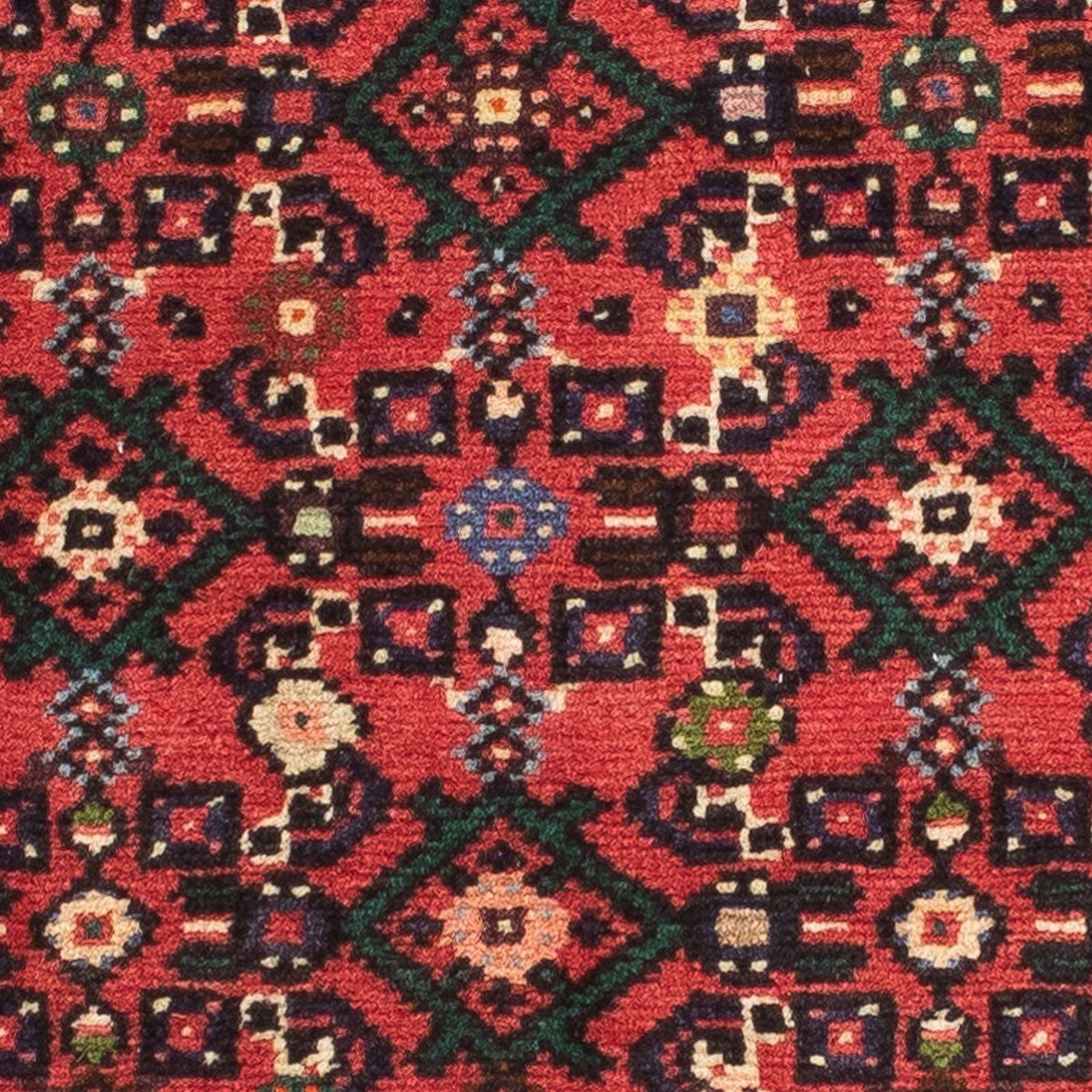 Runner Persisk matta - Nomadic - 204 x 72 cm - mörkröd