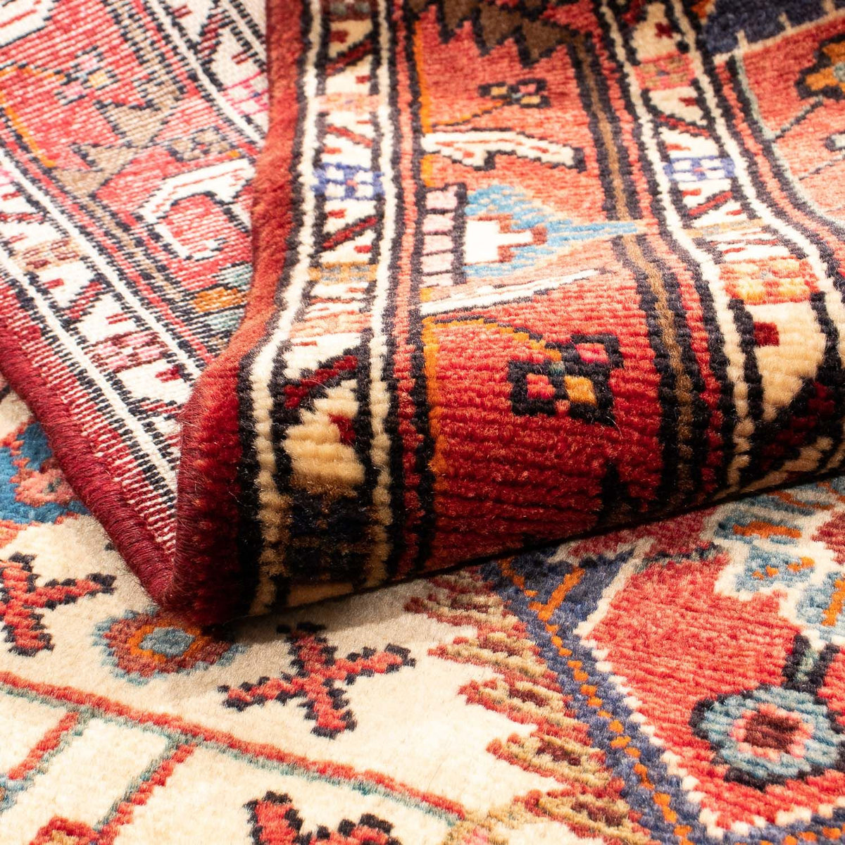 Persisk matta - Nomadic - 178 x 110 cm - mörkröd