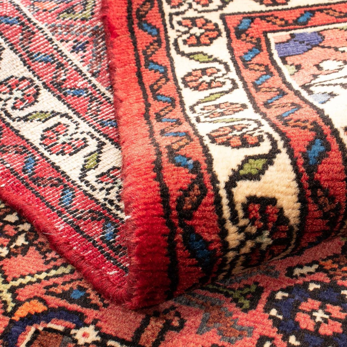 Persisk matta - Nomadic - 147 x 100 cm - mörkröd