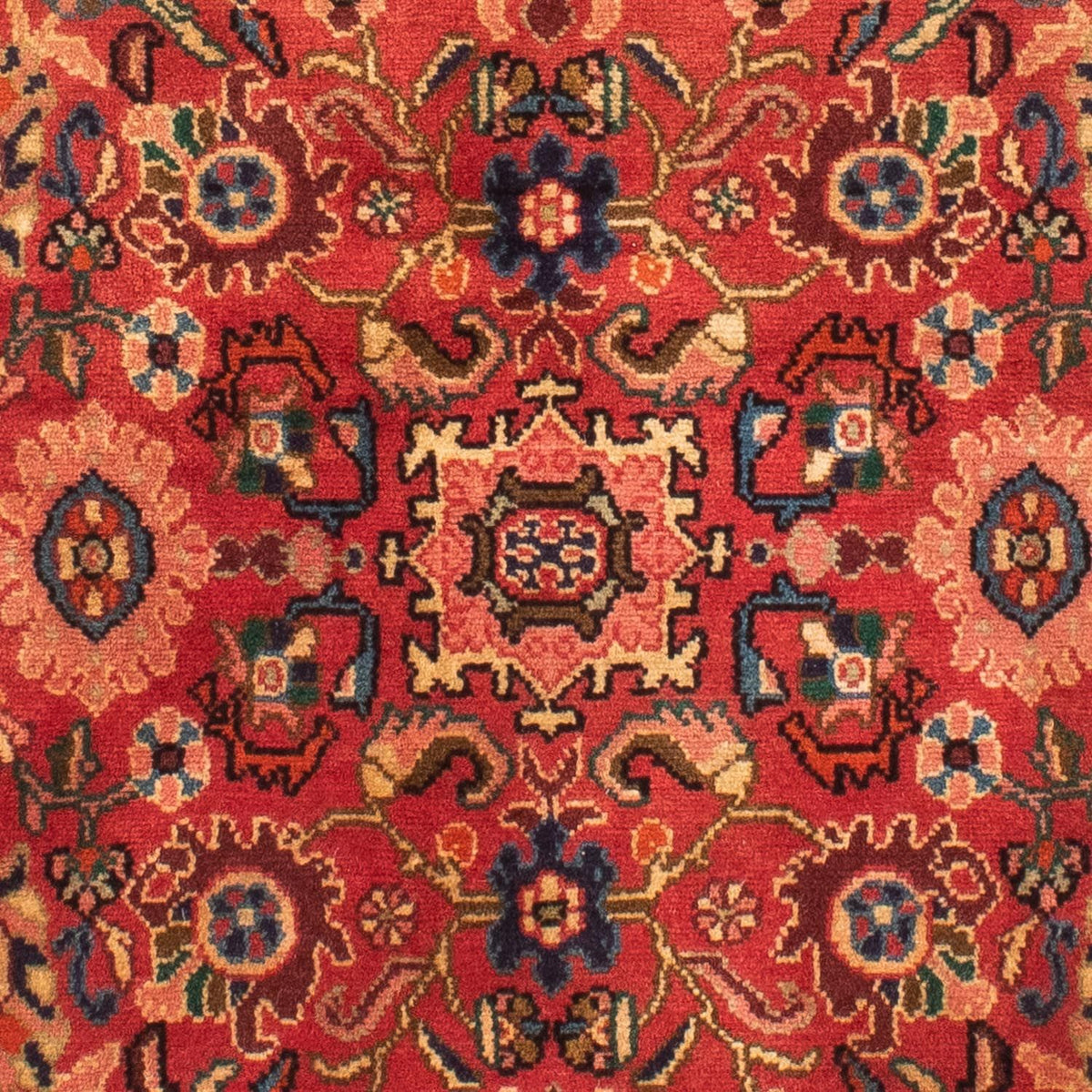 Persisk matta - Nomadic - 143 x 110 cm - mörkröd