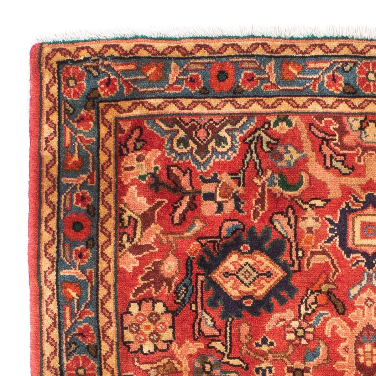 Persisk matta - Nomadic - 143 x 110 cm - mörkröd