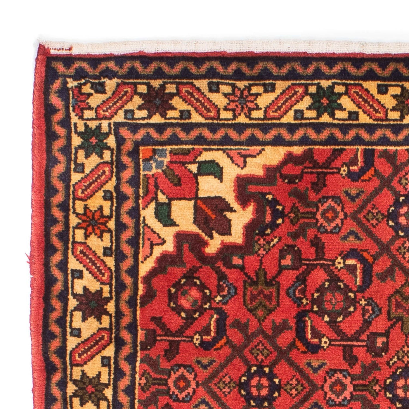 Persisk matta - Nomadic - 156 x 106 cm - mörkröd