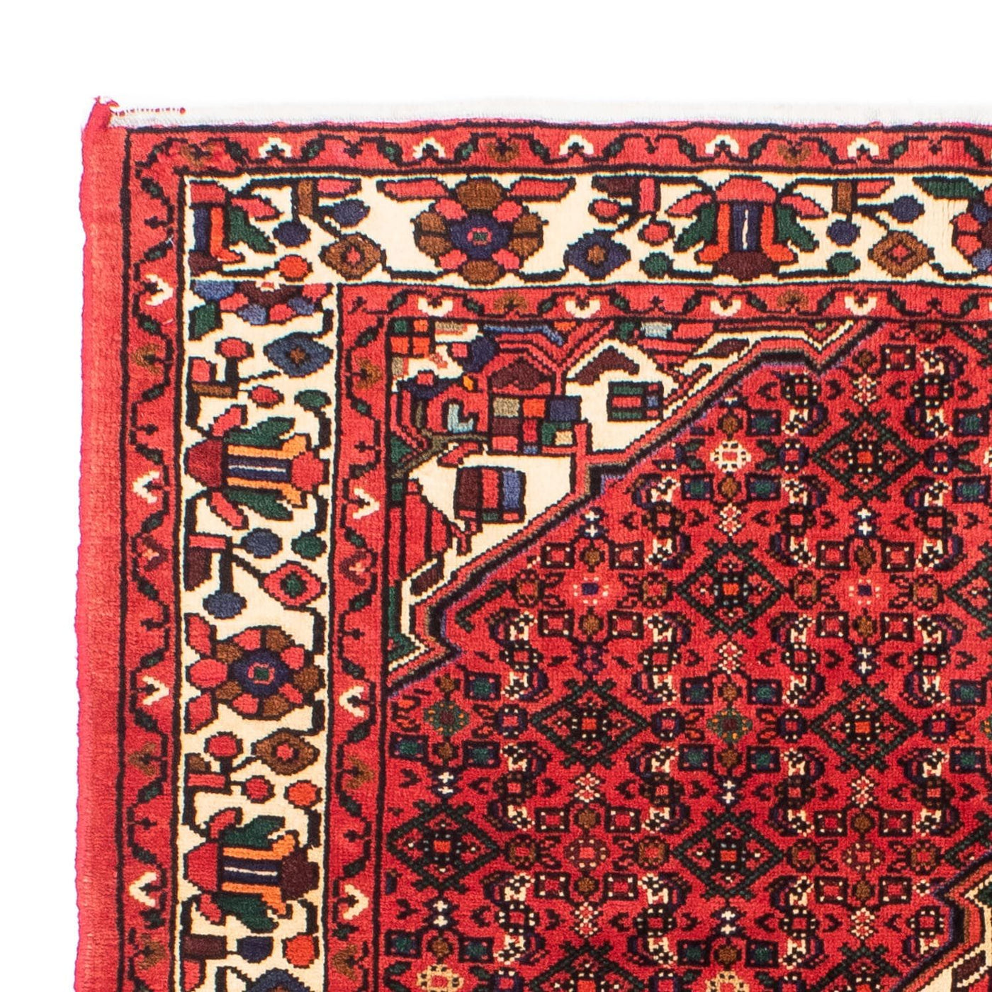Persisk matta - Nomadic - 195 x 150 cm - mörkröd