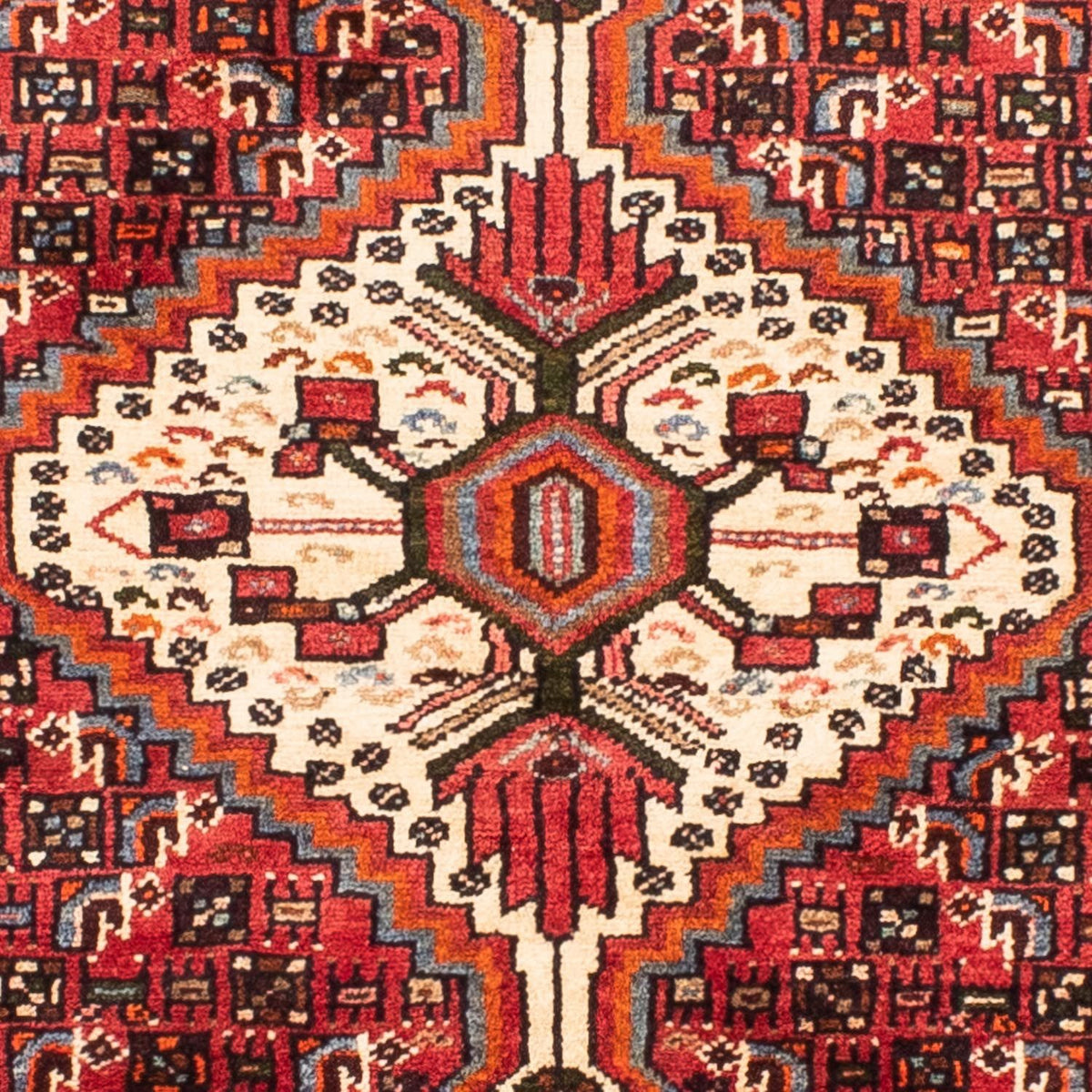 Persisk matta - Nomadic - 225 x 145 cm - mörkröd