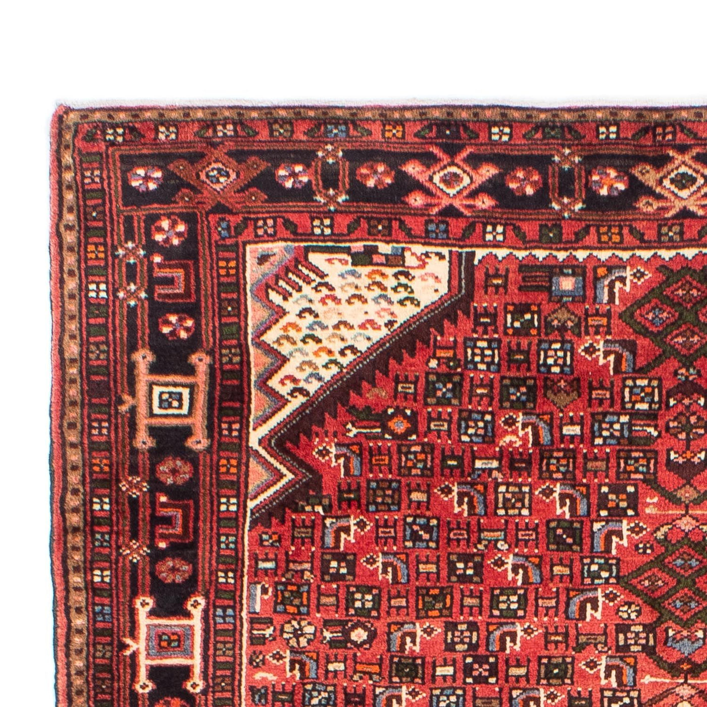 Persisk matta - Nomadic - 225 x 145 cm - mörkröd