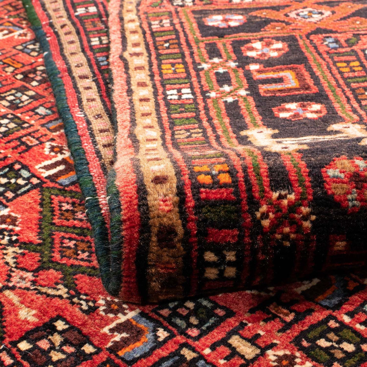 Persisk matta - Nomadic - 225 x 145 cm - mörkröd