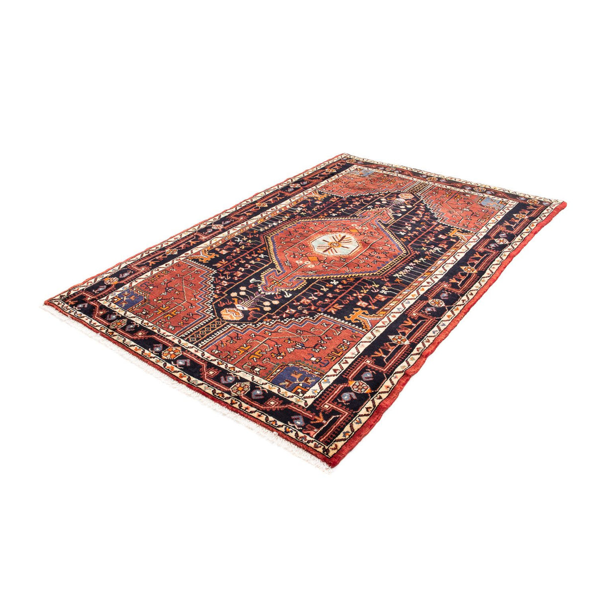 Persisk matta - Nomadic - 217 x 145 cm - mörkblå