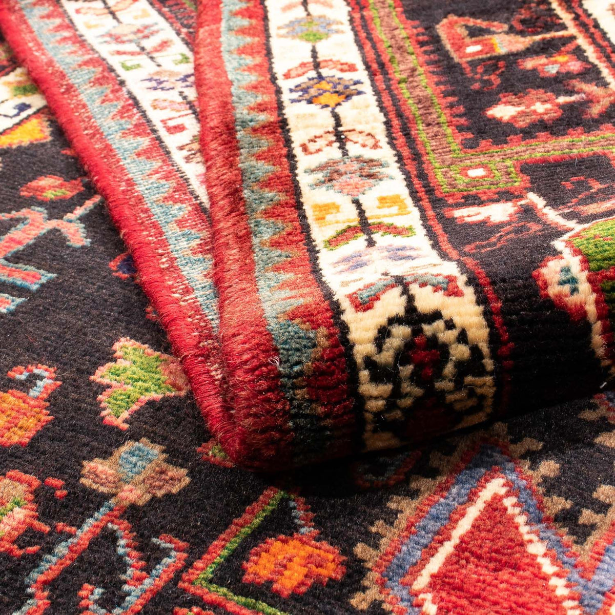 Persisk matta - Nomadic - 230 x 142 cm - mörkblå