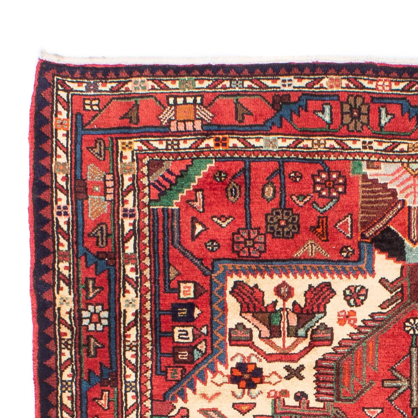 Persisk matta - Nomadic - 212 x 130 cm - mörkröd
