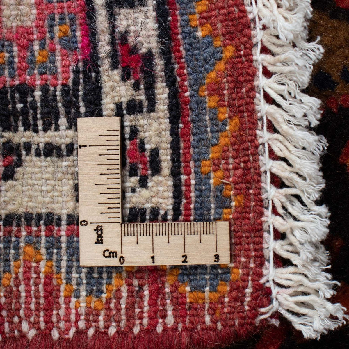 Persisk matta - Nomadic - 120 x 85 cm - mörkröd