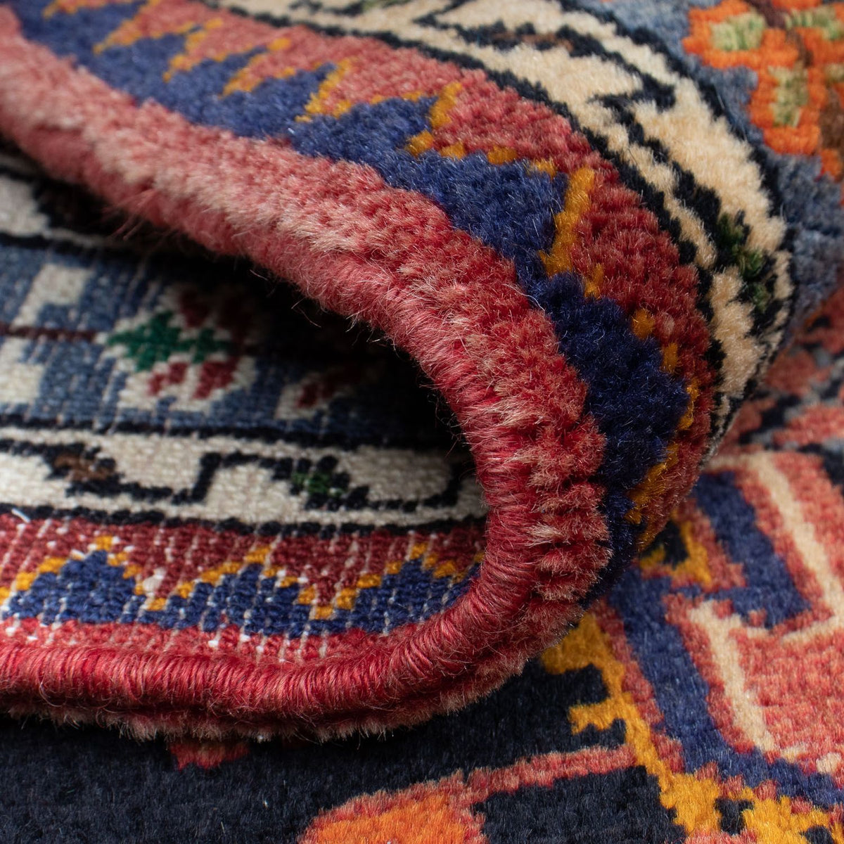 Persisk matta - Nomadic - 128 x 86 cm - mörkblå