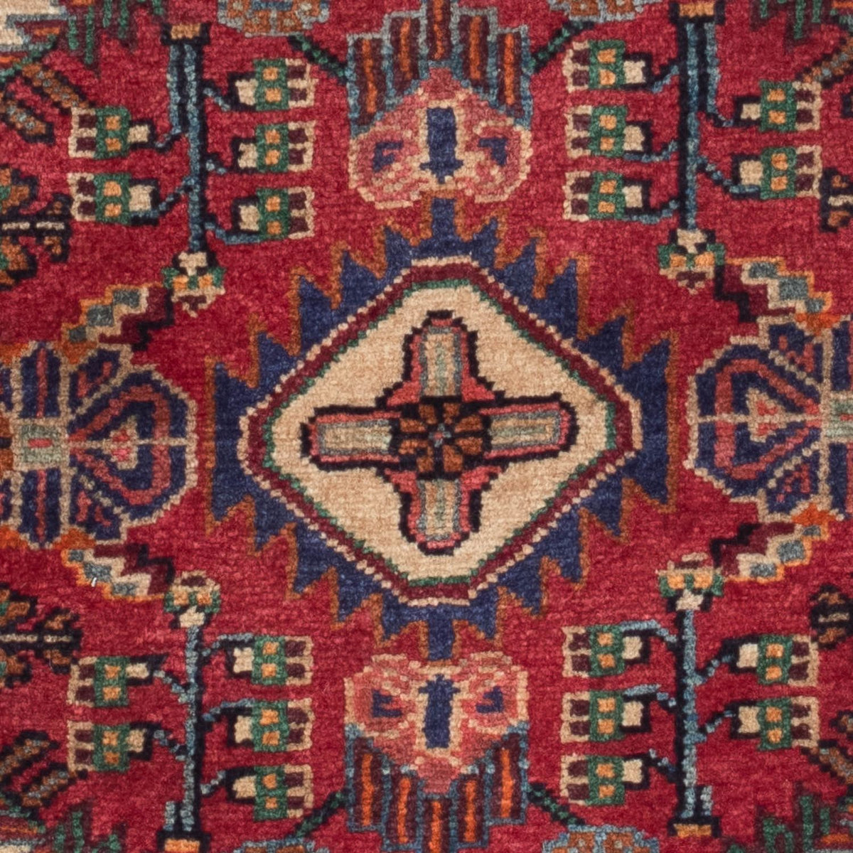 Persisk matta - Nomadic - 125 x 83 cm - mörkröd