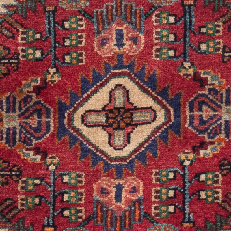 Persisk matta - Nomadic - 125 x 83 cm - mörkröd