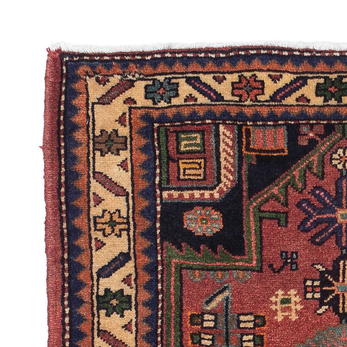 Persisk matta - Nomadic - 120 x 86 cm - mörkröd