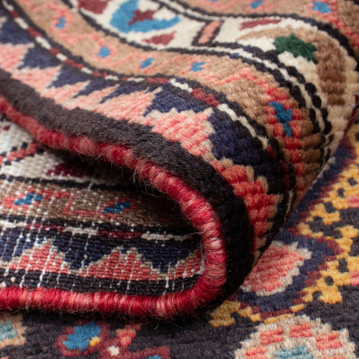 Persisk matta - Nomadic - 130 x 85 cm - mörkblå