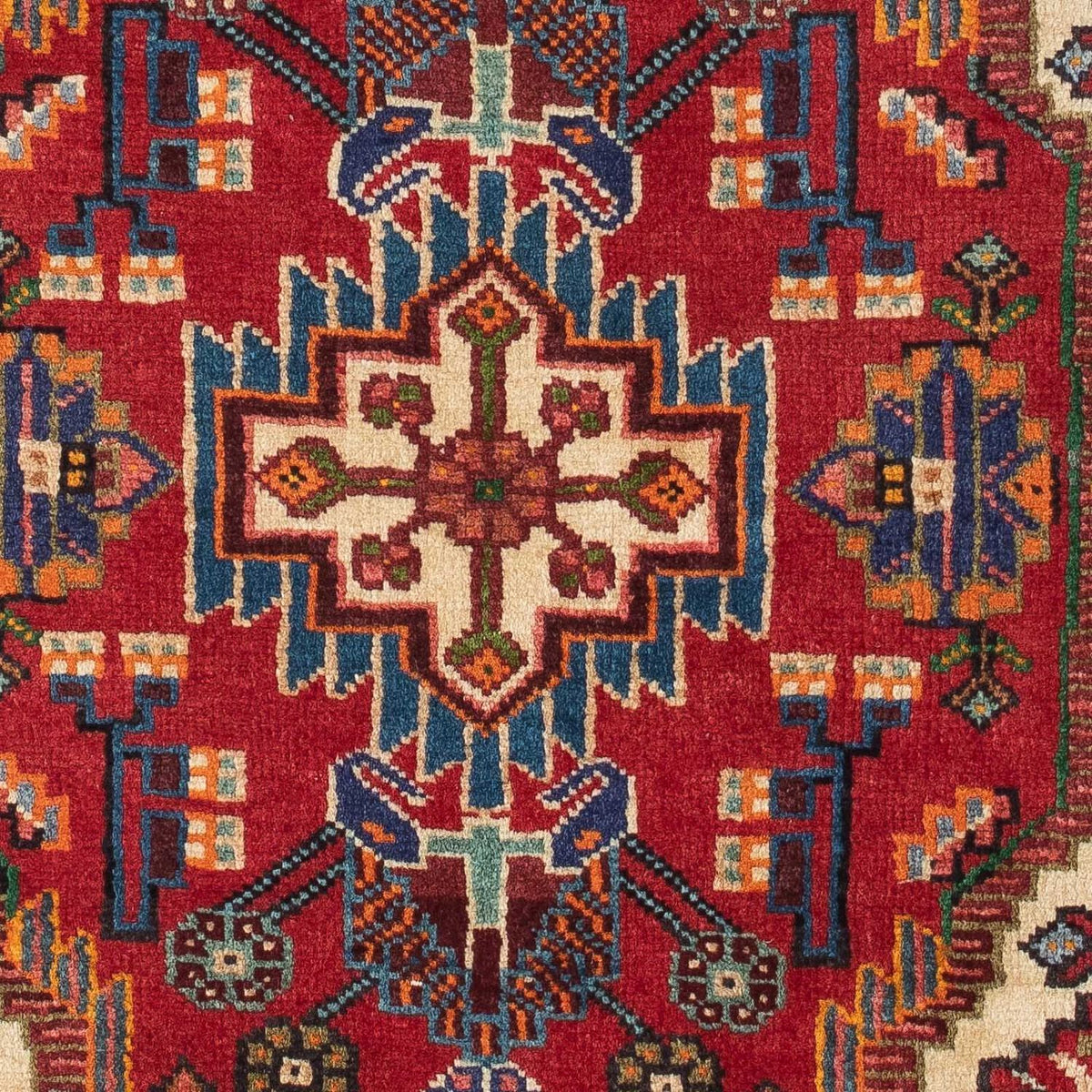 Persisk matta - Nomadic - 133 x 90 cm - mörkröd