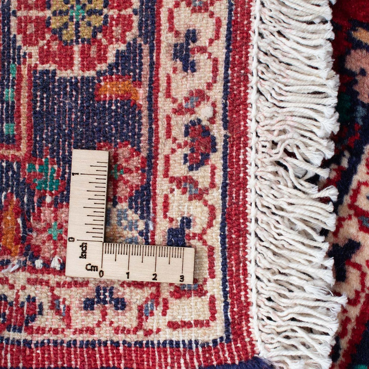 Persisk matta - Nomadic - 128 x 88 cm - mörkröd