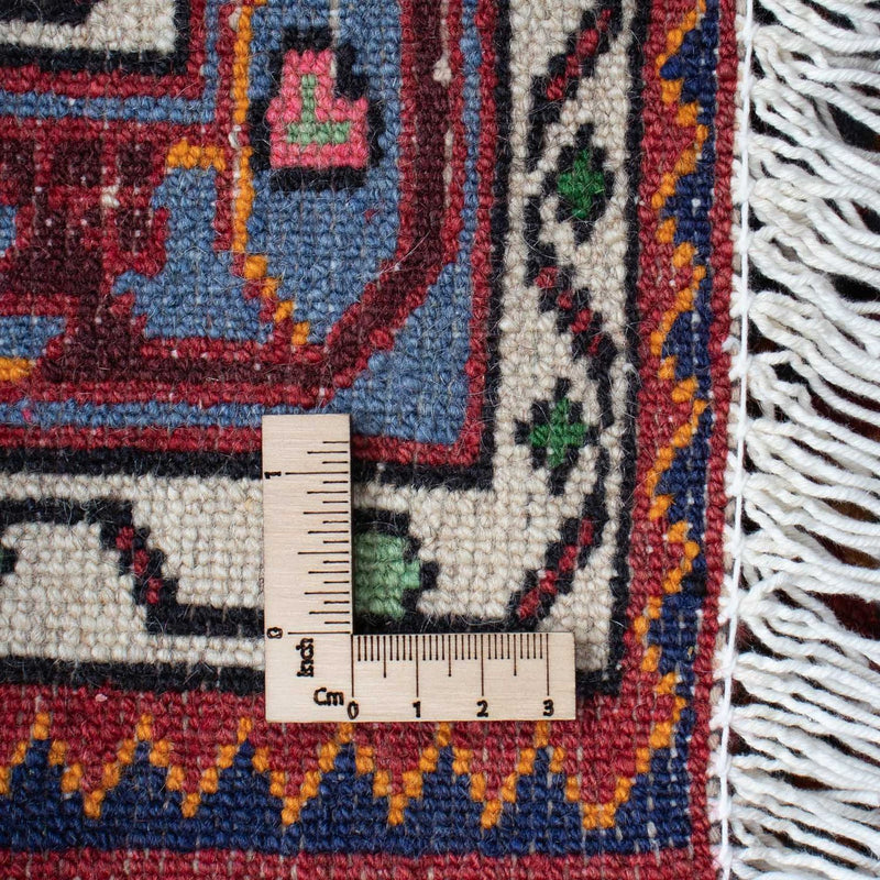 Persisk matta - Nomadic - 126 x 90 cm - mörkröd