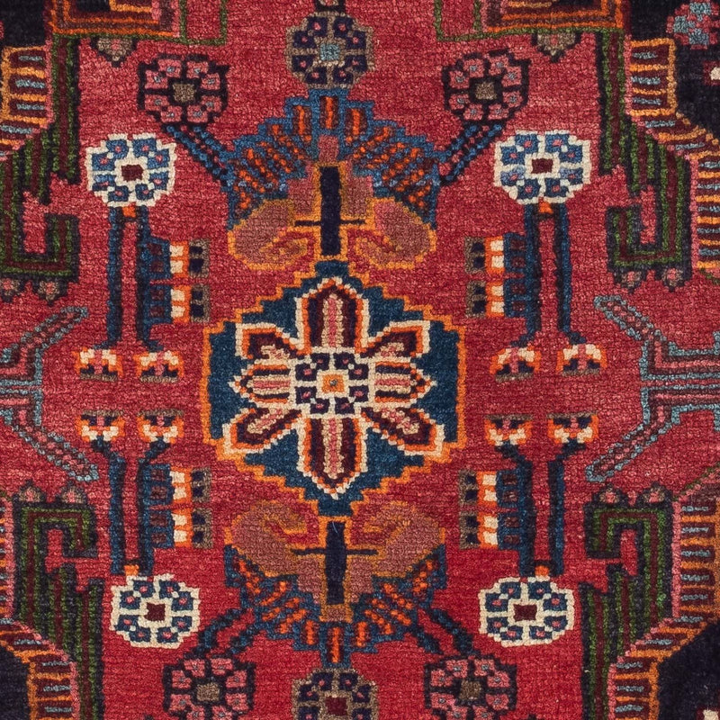 Persisk matta - Nomadic - 125 x 90 cm - mörkröd