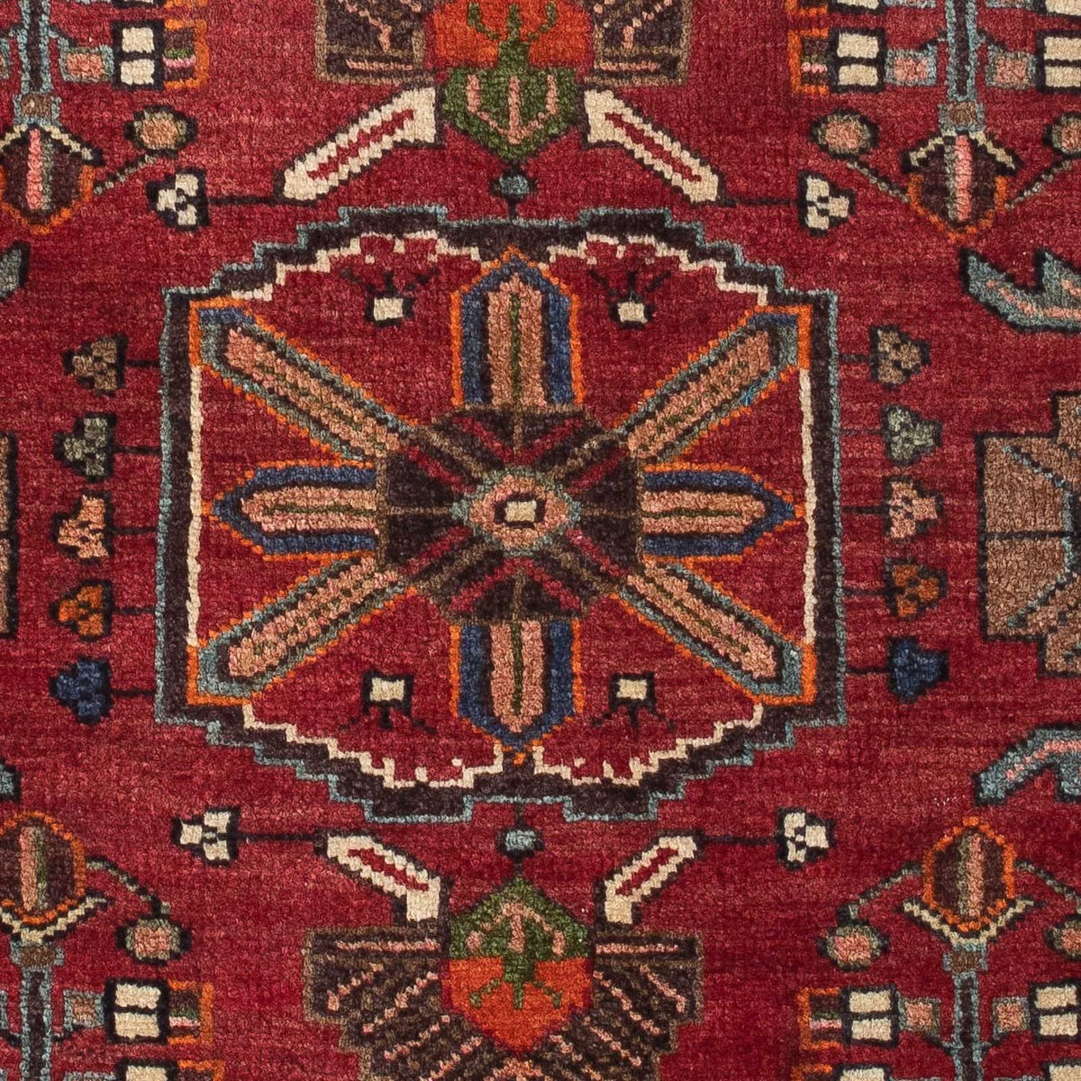 Persisk matta - Nomadic - 128 x 90 cm - mörkröd