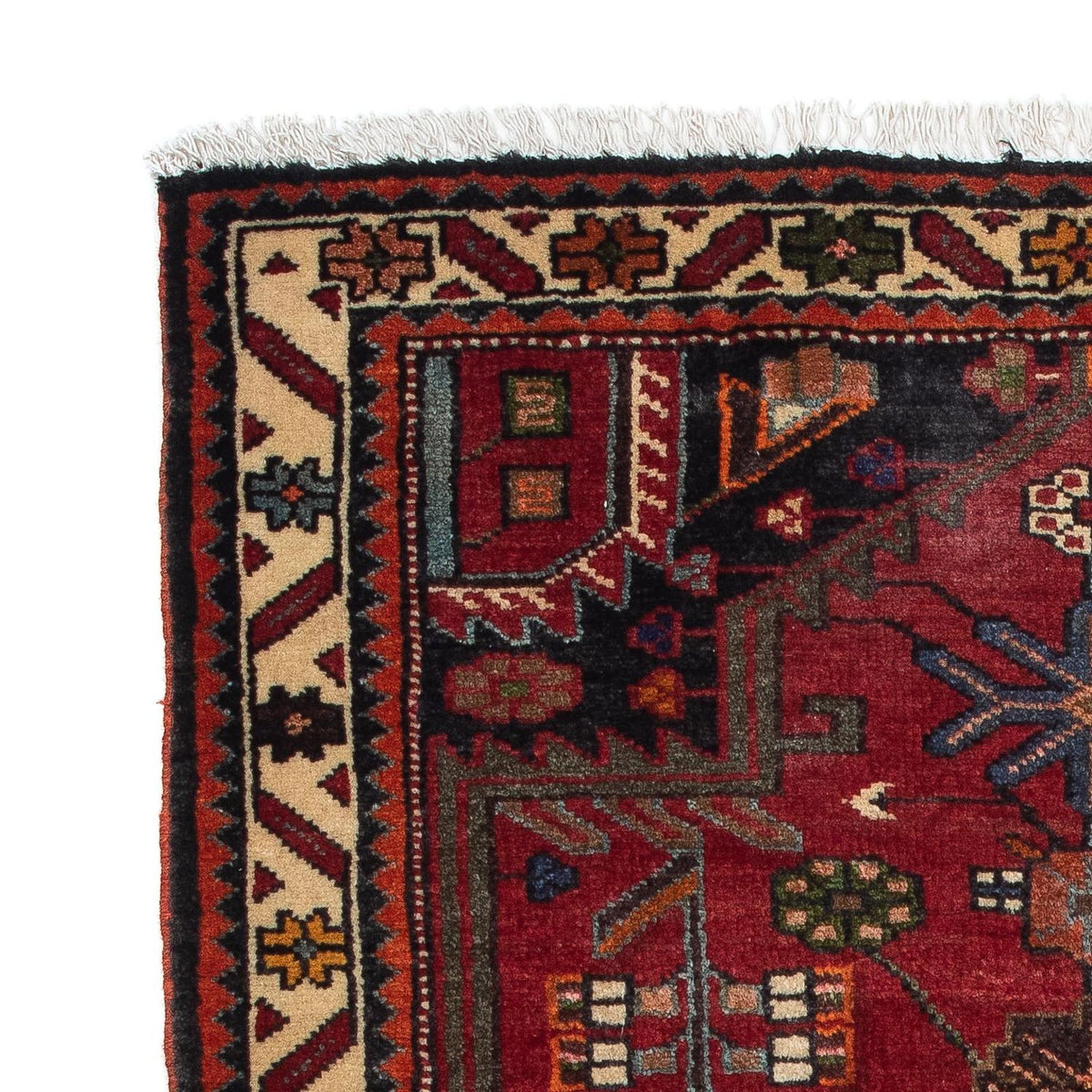 Persisk matta - Nomadic - 128 x 90 cm - mörkröd