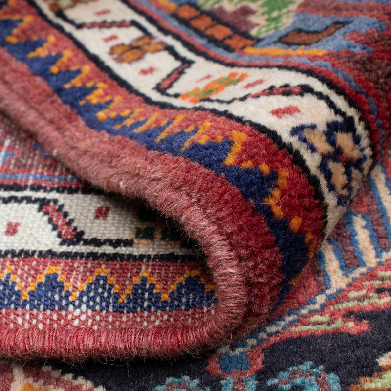 Persisk matta - Nomadic - 127 x 90 cm - mörkröd