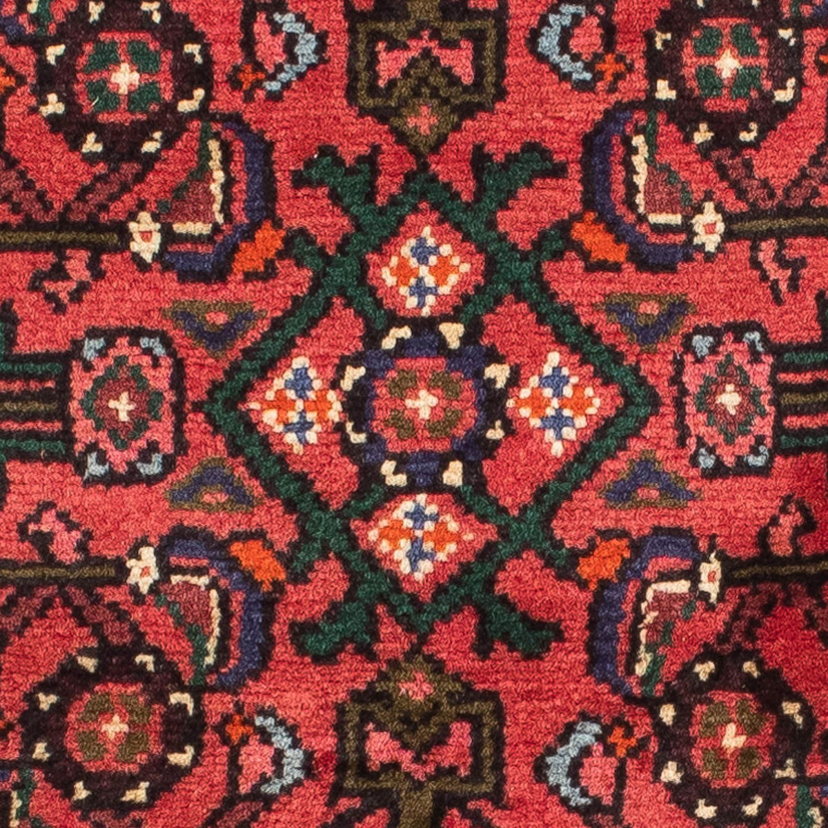 Runner Persisk matta - Nomadic - 190 x 68 cm - mörkröd