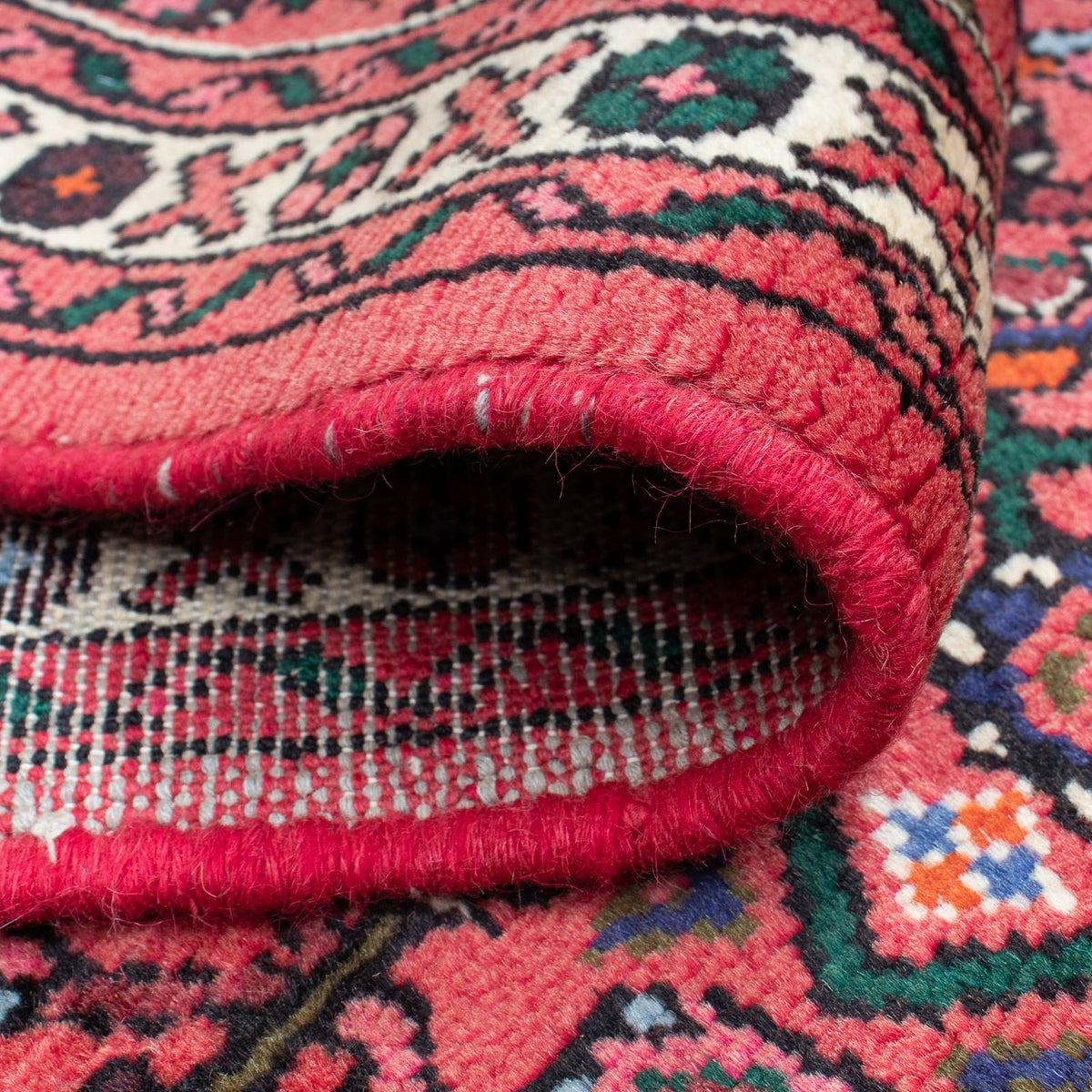 Runner Persisk matta - Nomadic - 190 x 68 cm - mörkröd