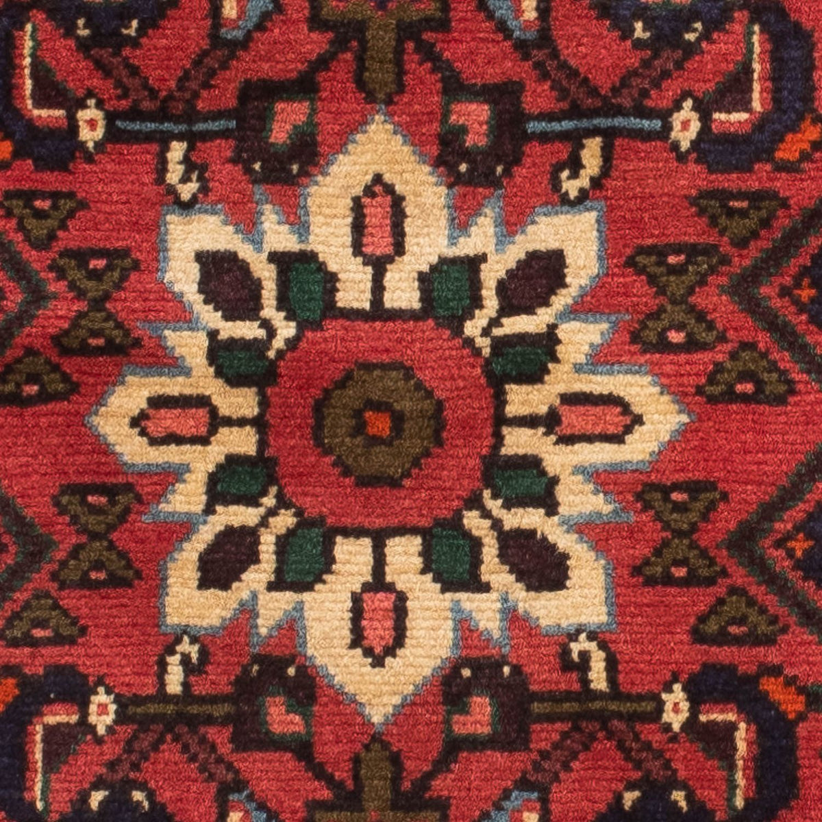 Runner Persisk matta - Nomadic - 195 x 72 cm - mörkröd