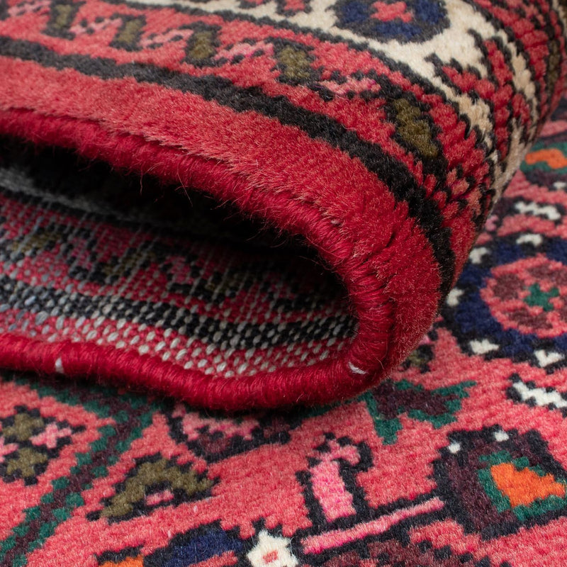 Runner Persisk matta - Nomadic - 195 x 74 cm - mörkröd