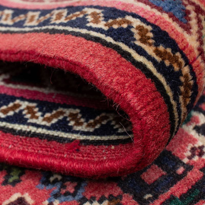 Runner Persisk matta - Nomadic - 193 x 65 cm - mörkröd