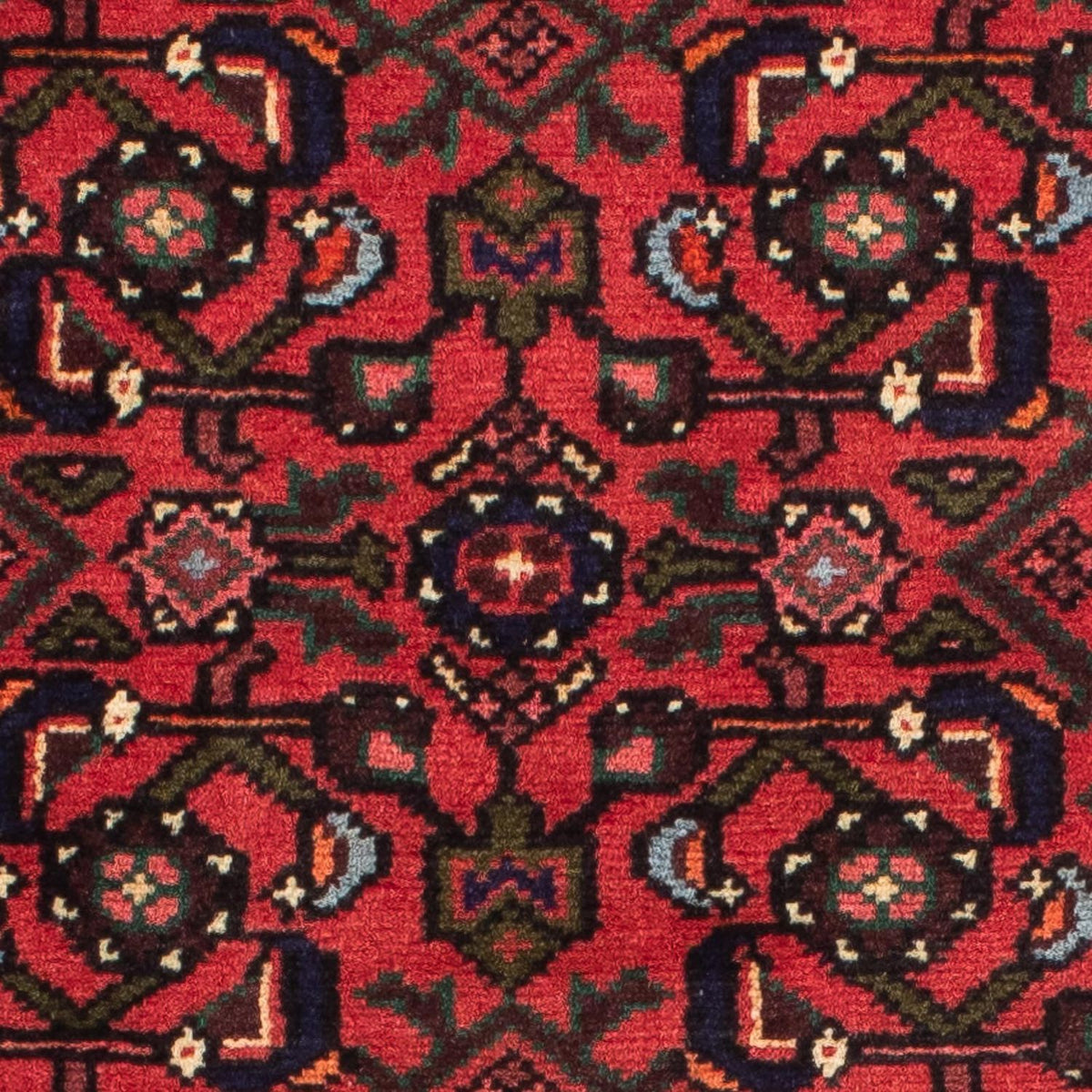 Runner Persisk matta - Nomadic - 195 x 75 cm - mörkröd