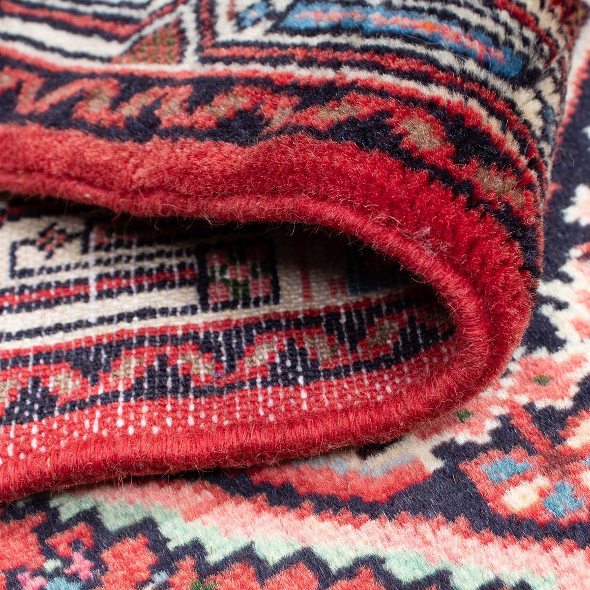 Runner Persisk matta - Nomadic - 190 x 82 cm - mörkröd