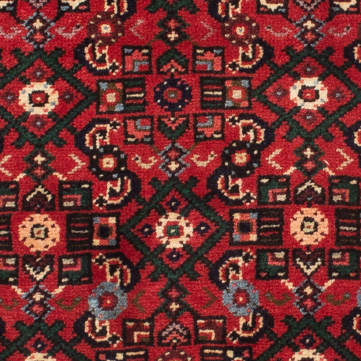 Runner Persisk matta - Nomadic - 210 x 76 cm - mörkröd