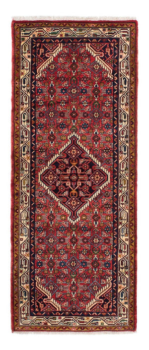 Runner Persisk matta - Nomadic - 200 x 78 cm - mörkröd