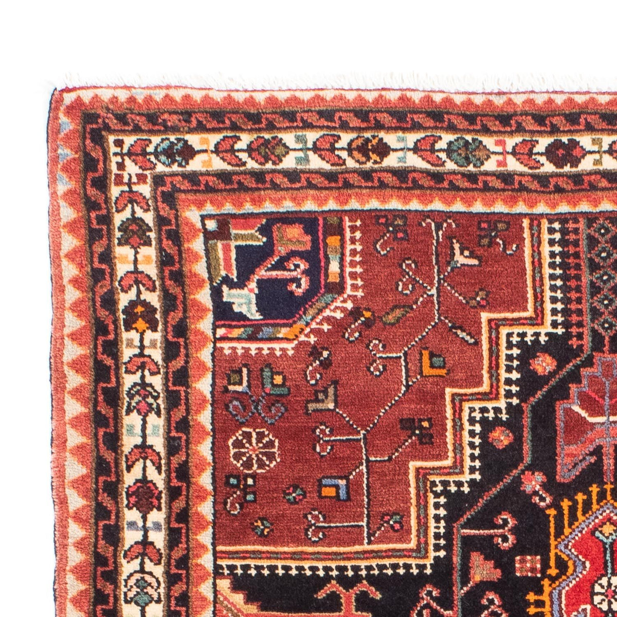 Persisk matta - Nomadic - 162 x 110 cm - mörkblå