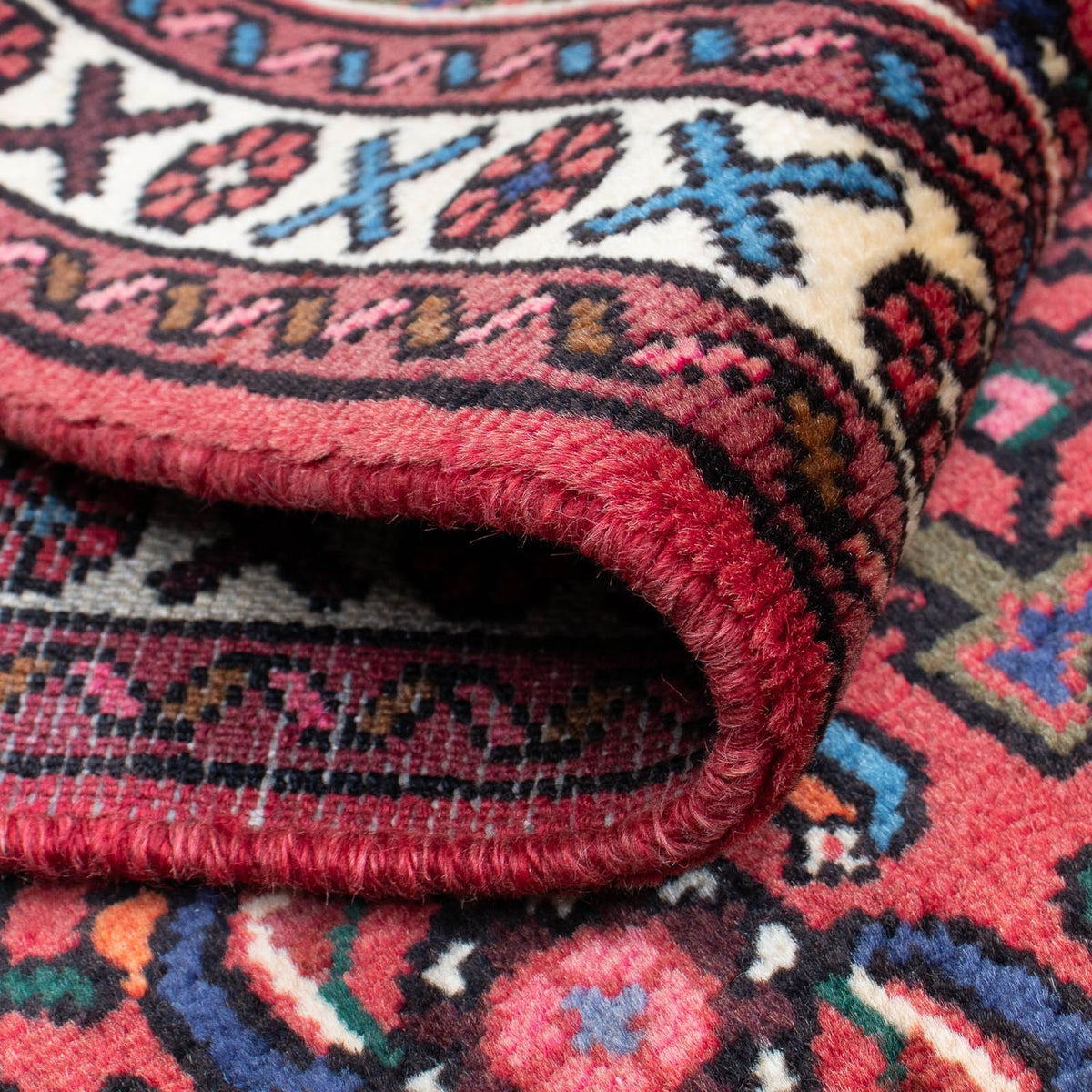 Runner Persisk matta - Nomadic - 203 x 70 cm - mörkröd