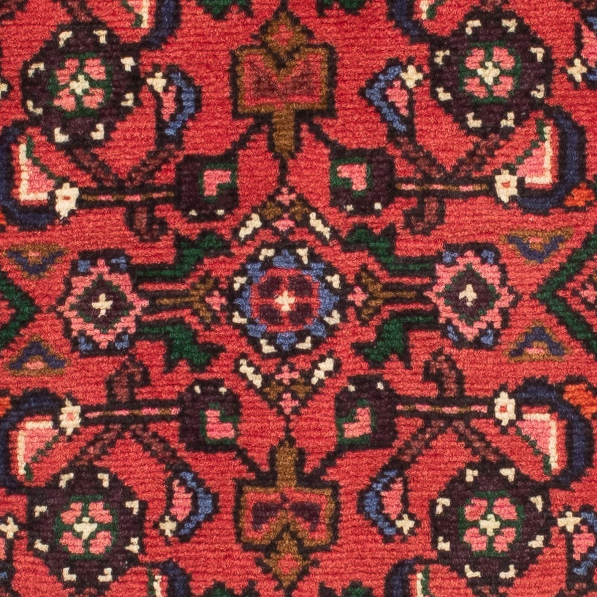 Runner Persisk matta - Nomadic - 195 x 68 cm - mörkröd