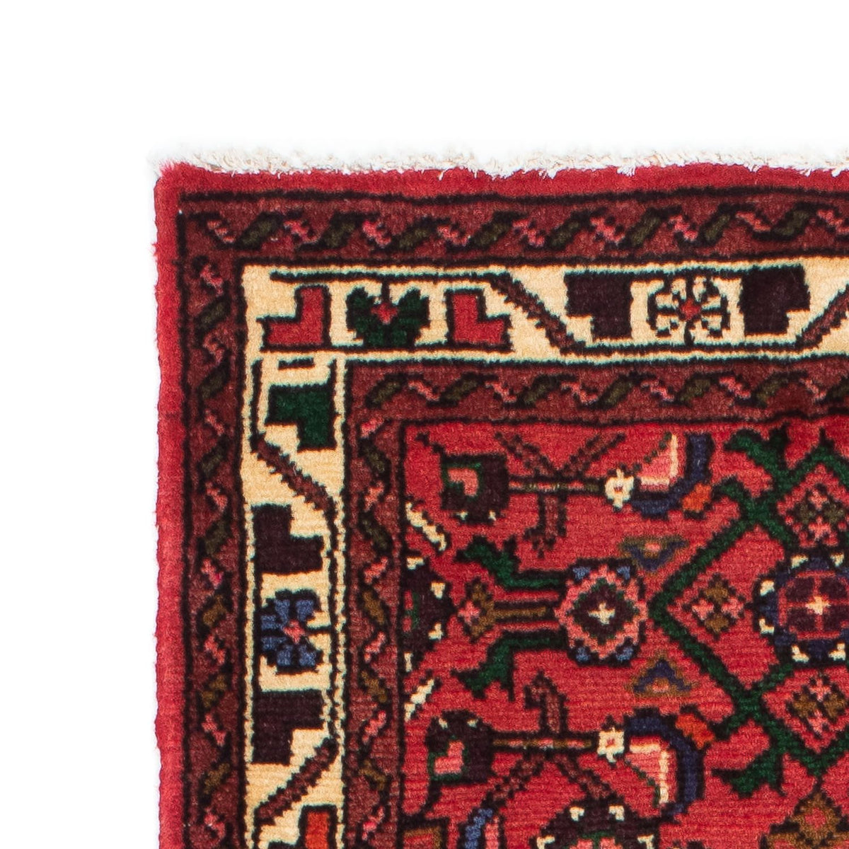 Runner Persisk matta - Nomadic - 195 x 68 cm - mörkröd