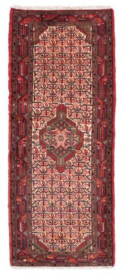 Runner Persisk matta - Nomadic - 195 x 76 cm - mörkröd