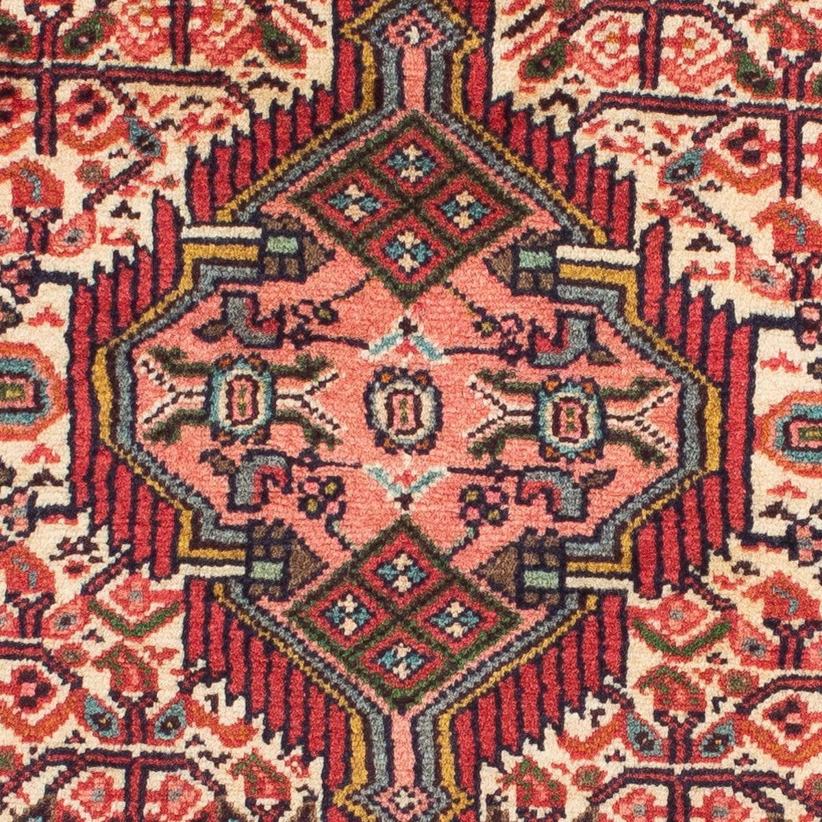 Runner Persisk matta - Nomadic - 195 x 76 cm - mörkröd