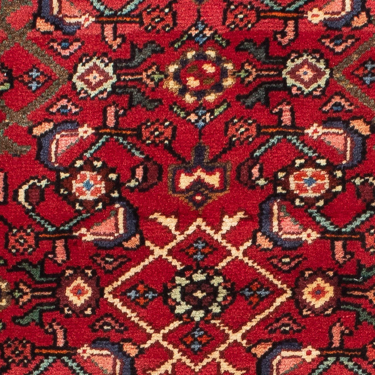 Runner Persisk matta - Nomadic - 200 x 78 cm - mörkröd