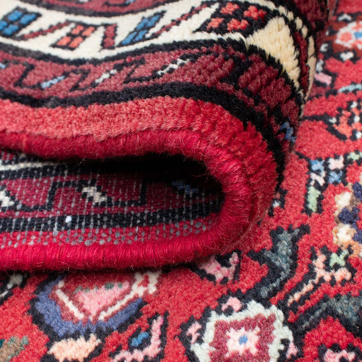 Runner Persisk matta - Nomadic - 200 x 78 cm - mörkröd