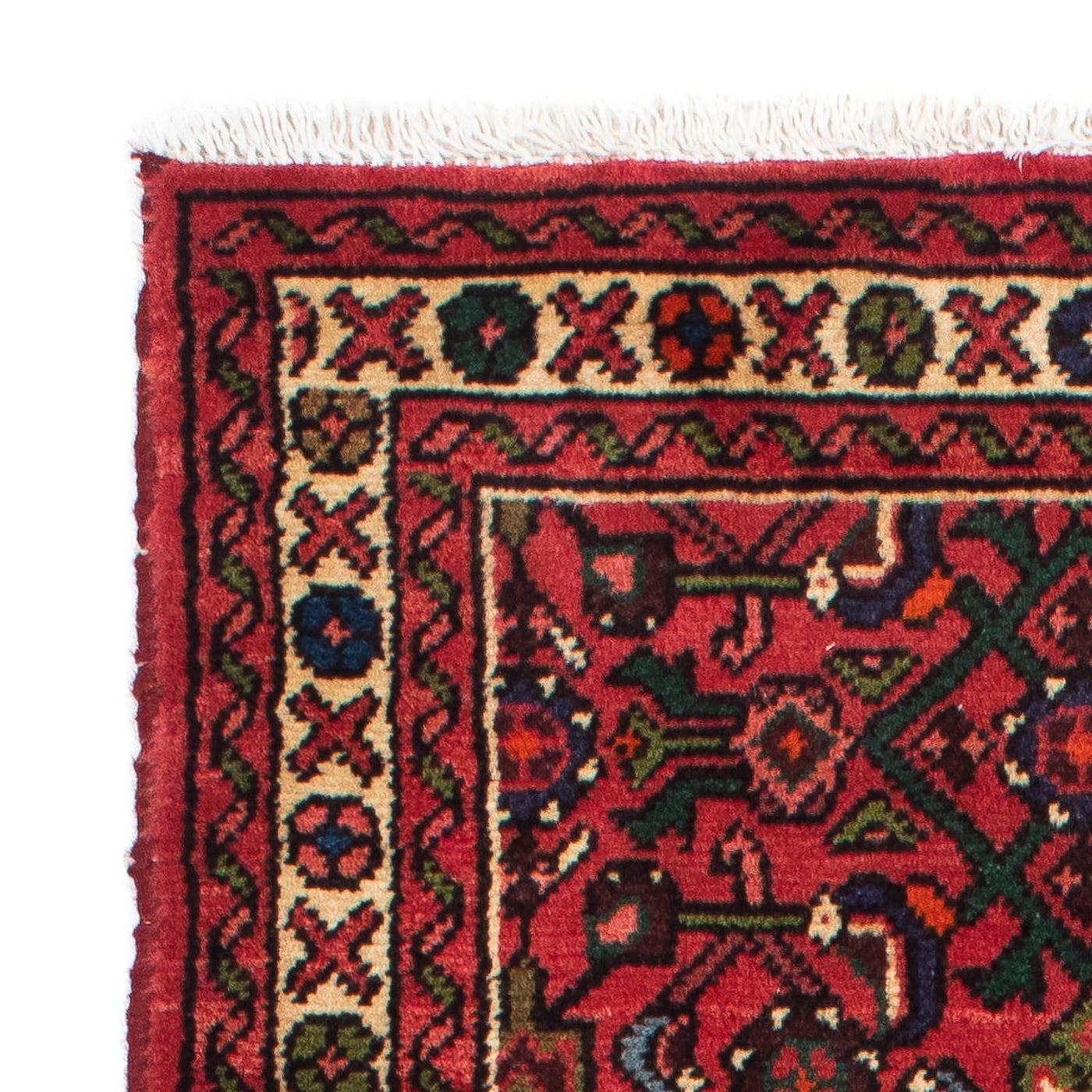 Runner Persisk matta - Nomadic - 198 x 75 cm - mörkröd